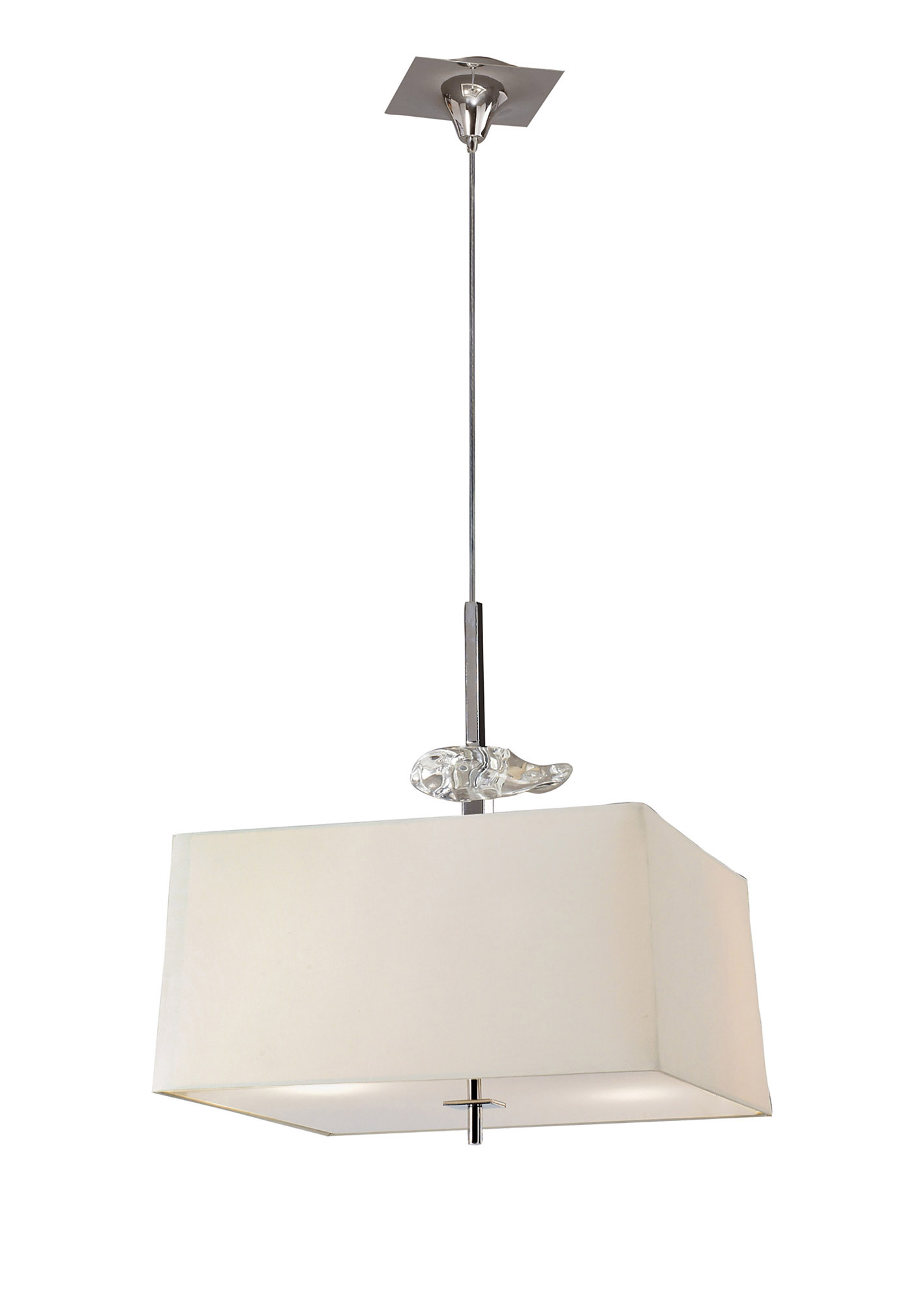 Akira Polished Chrome-Cream Ceiling Lights Mantra Single Pendant Akira Polished Chrome-Cream Ceiling Lights Mantra Single Pendant